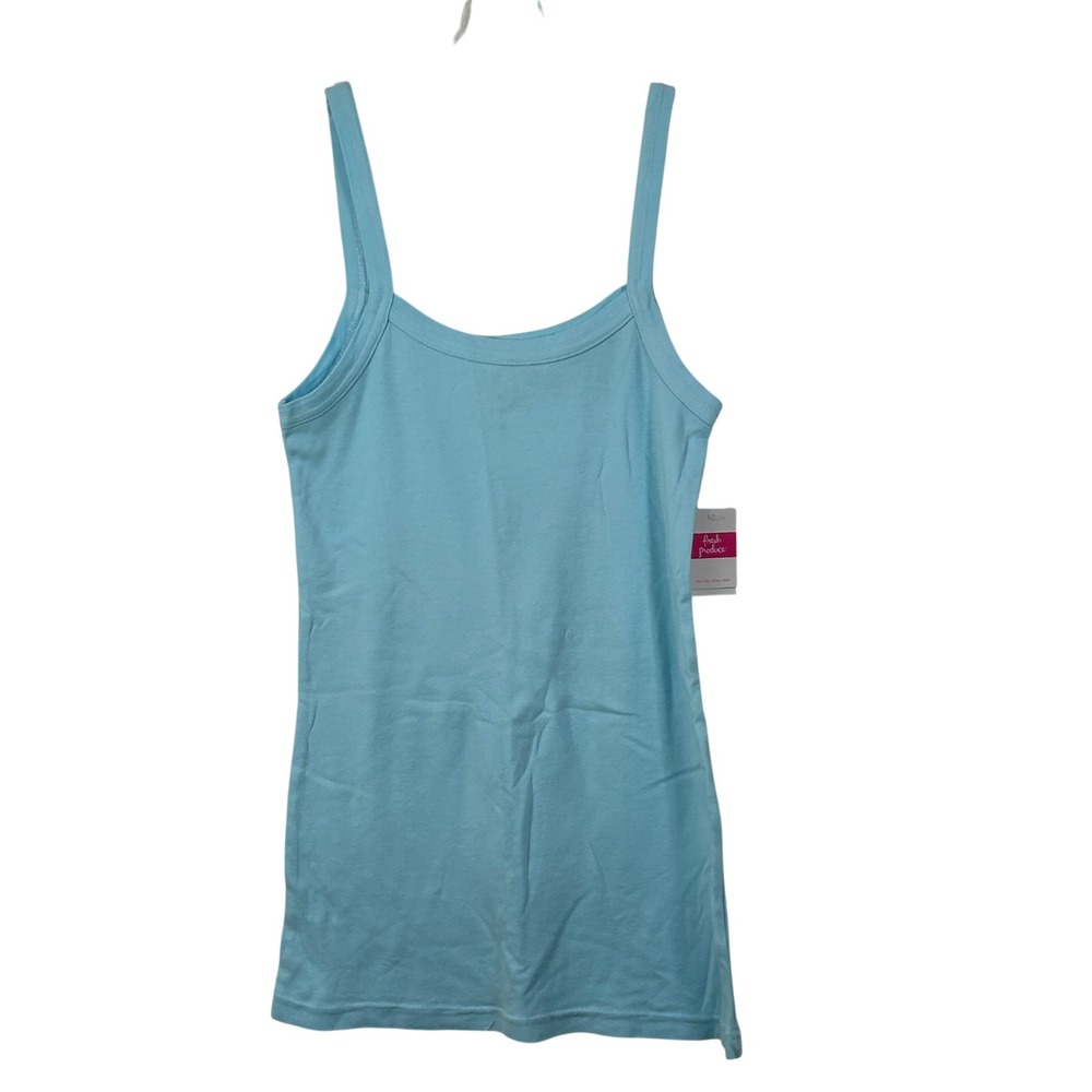Fresh Produce Simply Cami Cool Breeze Light Blue 100% Cotton Tank Top NWT Medium